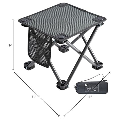 KingCamp 2 Pack Camping Stool Small Portable Folding Stool Mini Lightweight Backpacking Chair for Outdoor Camping Hiking Fishing Traveling Picnic