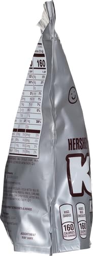 HERSHEY'S HUGS & KISSES Milk Chocolate and White Creme Candy Family Pack, 15.6 oz