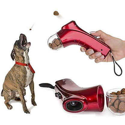 Coolrunner Pet Treat Launcher Training Dog Food Catapult auto Pets Food Thrower Puppy Snacks Feeder(Dog Food Catapult)