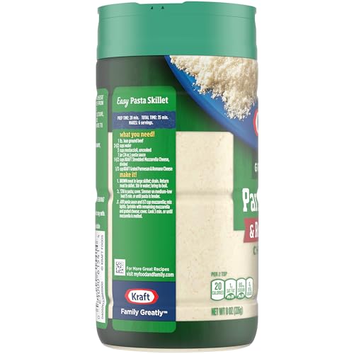 Kraft Parmesan & Romano Grated Cheese (8 oz Shaker)