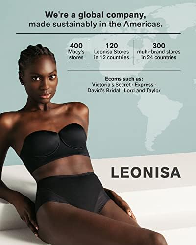 Leonisa Women's Posture Corrector Wireless Back Support Bra, White, 34B