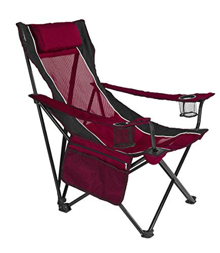 Kijaro Sling Folding Camping Chair - Enjoy the Outdoors in this Outdoor Chair with a Built-In Cup Holders and Side Organizer - Includes a Detachable Pillow – Red Rock Canyon