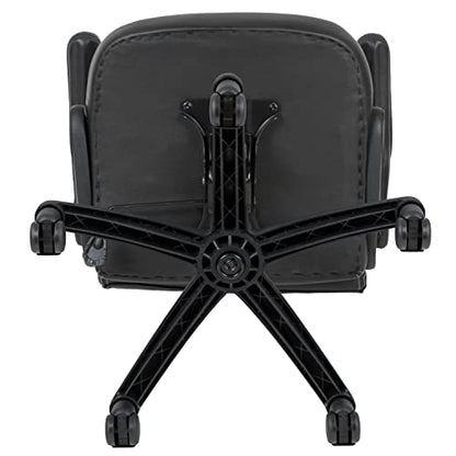 Flash Furniture X10 High-Back LeatherSoft Racing Style Gaming Chair with Flip-Up Arms, Ergonomic Padded Swivel Computer Chair, Black
