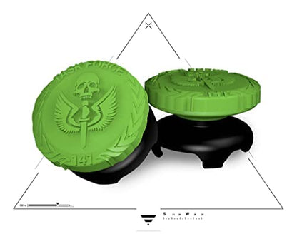 KontrolFreek Call of Duty: Modern Warfare II Performance Thumbsticks for Xbox One and Xbox Series X | 2 High-Rise, Hybrid/Flat | Black/Green