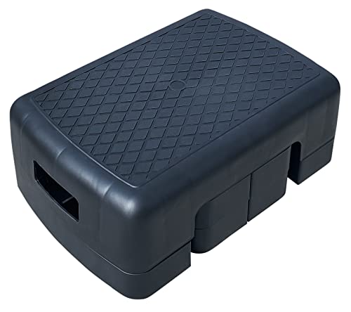 KOVOT Workout Step with Risers, Mobility Stool for Seniors, Kids & Pets - 4 Levels, Adjustable Height 4" To 10" - Lightweight & Portable (17" Long)