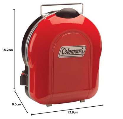Coleman Fold ‘N Go 6,000 BTU Portable Propane Grill, Lightweight Gas Grill with Push-Button Starter & Adjustable Horseshoe Burner, Great for Camping, Tailgating, Grilling, BBQ