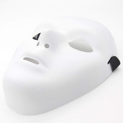 Kvvdi Male Scary White Blank Face Masks for Halloween DIY