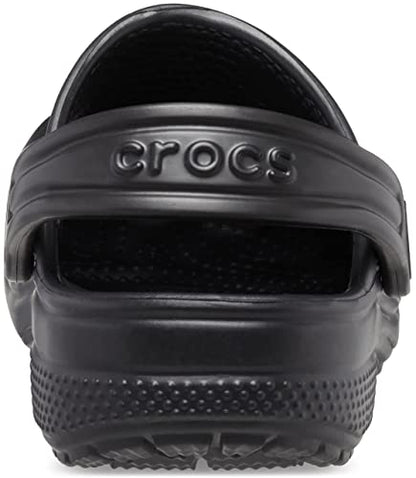 Crocs Kids Classic Clog (Little Kid/Big Kid) - Clogs for Kids - Synthetic Lining - Circulation Nubs Black 4 Big Kid M