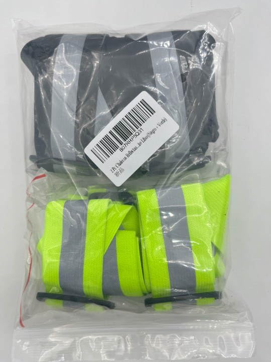 2 Pcs Reflective Vest Adjustable Reflective Running Gear Safety Vest Waist Belt Stripes Jacket High Visibility for Outdoor Jogging, Cycling, Walking, Safety Work, Motorcycle Riding and Running