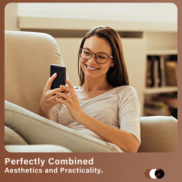 FONHCOO Blue Light Blocking Glasses Women Men TR90 Fashion Frame Computer Blue Light Glasses Anti UV Glare (Upgrade)