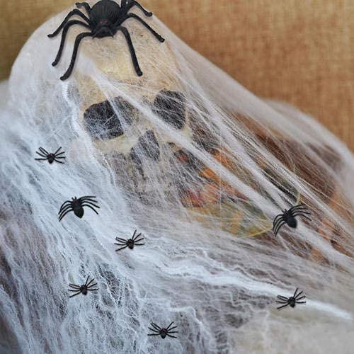 kockuu 46pcs Realistic Plastic Spider Toys Fake Spider Prank Prop Joke Spiders and Spider Rings for Halloween Party Decorations Gift Party Favors Trick Toys Kids Toddlers April Fool's Day Prank Gifts