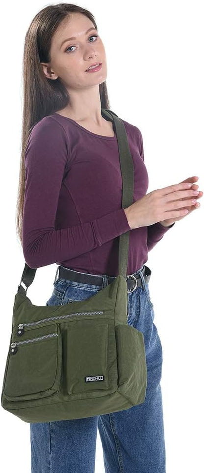 Crossbody Bag with Anti Theft RFID Pocket - Women Lightweight Water-Resistant Purse