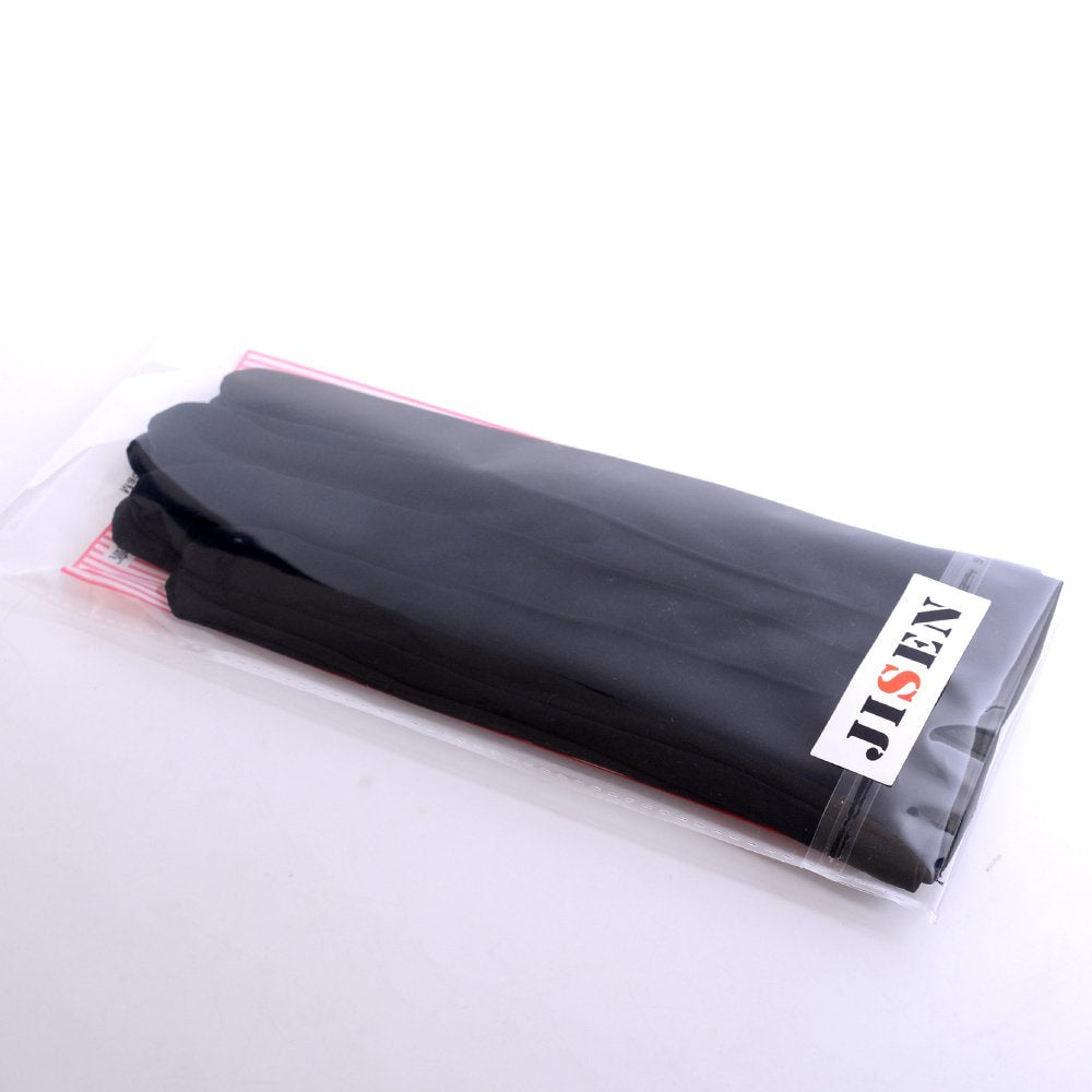 JISEN Men Police Formal Tuxedo Honor Guard Parade Nylon Cotton Gloves 26cm Black