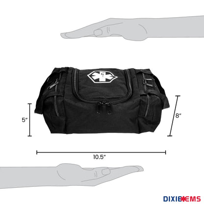 Dixie EMS Dixigear Empty First Responder II Bag 10.5" x 5" x 8" - Tactical Black