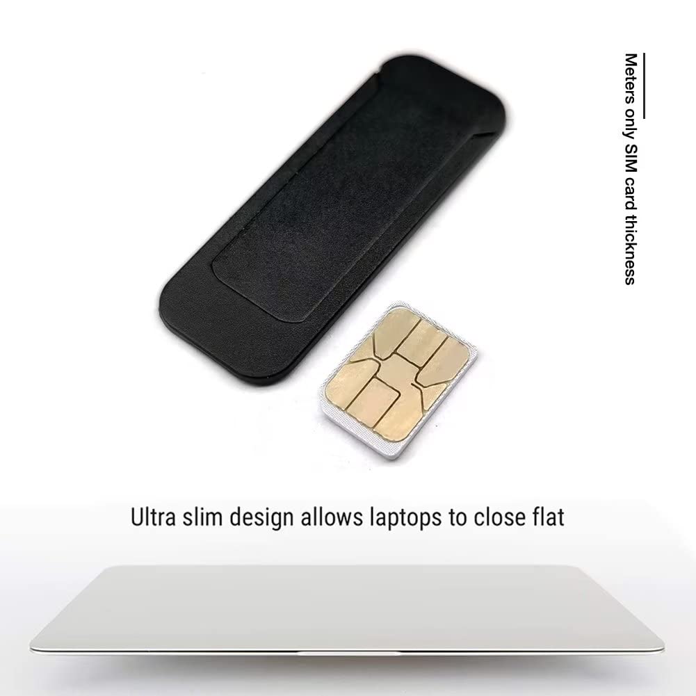 Laptop Camera Cover Slide, Computer Camera Cover Slide Large Size Webcam Cover Slide for MacBook Pro Cute Pattern Design Protecting Privacy Security Ultrathin 3 Pack for Laptop Desktop PC (Black)