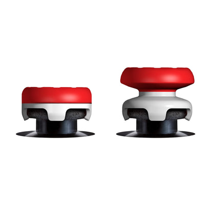 KontrolFreek FPS Freek Inferno for PlayStation 4 (PS4) and PlayStation 5 (PS5) Controller | Performance Thumbsticks | 1 High-Rise, 1 Mid-Rise | Red/White