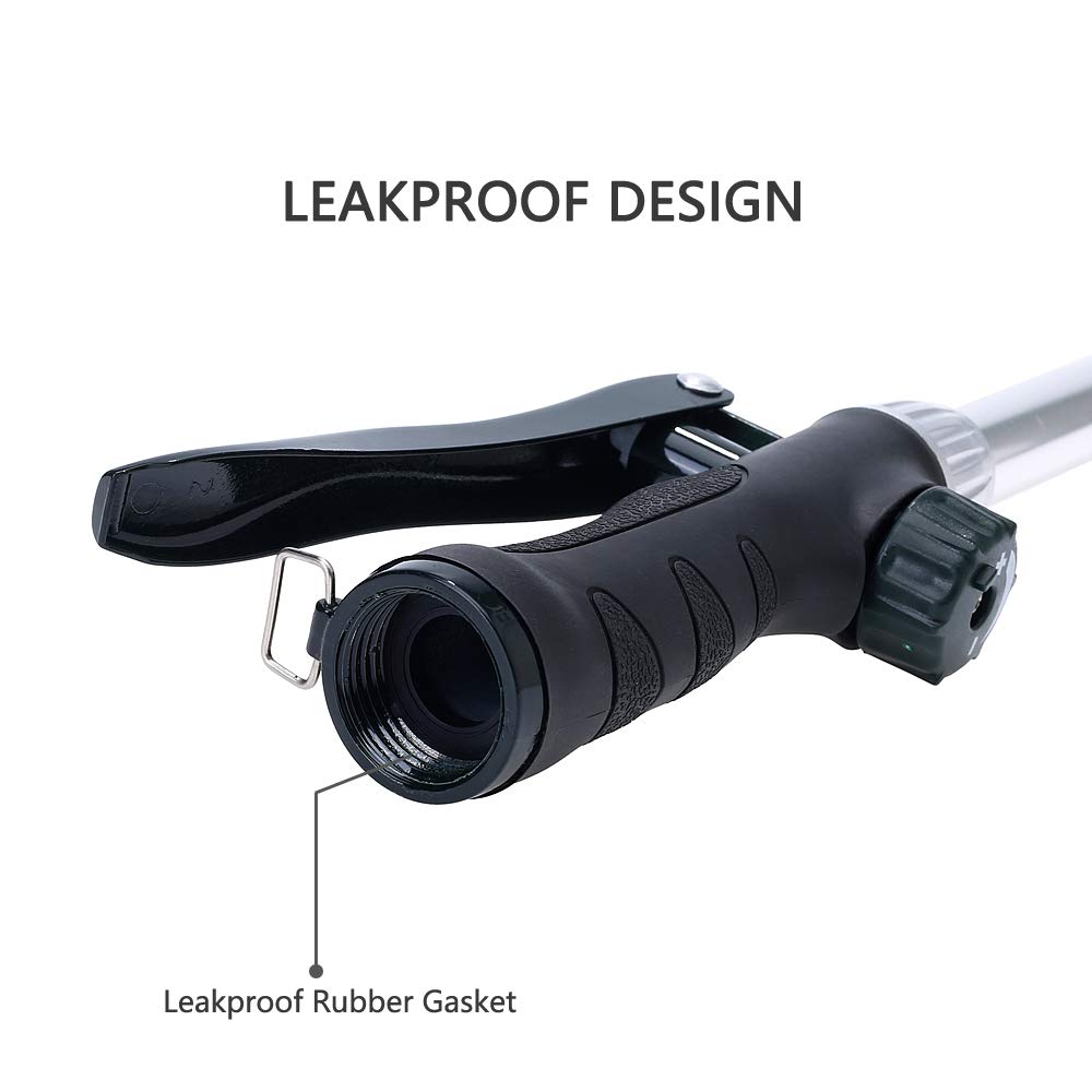 GREEN MOUNT Watering Wand, 16 Inches Sprayer Wand with 8 Watering Patterns for Lawn and Garden Use