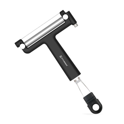 KITCHENDAO Adjustable Wire Cheese Slicer Cutter, 50% Stronger Wires with 2nd Gen Wire Fixing Mechanism, Adjustable Hand-Held Wire Cheese Cutter, Quick Replacement, Dishwasher Safe, with 3 Extra Wires