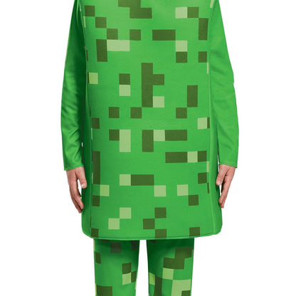 Creeper Deluxe Minecraft Costume, Green, Small (4-6)