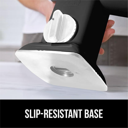 GORILLA GRIP Slip-Resistant Rotary Cheese Grater with 3 Interchangeable Blades to Shred Slice and Grate, Hand Crank Vegetable Chopper Mandolin, Slicer for Veggie Onion, Home and Kitchen Gadgets, White