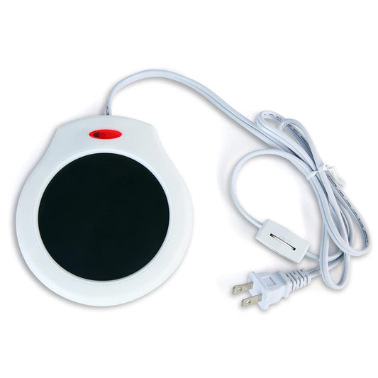 Home&Office Desktop Electric Mug Warmer-Coffee/Tea/Cocoa/Soup-Scented Candles Gift for Winter 1pcs(White and Black (CFW001-White)