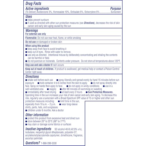 Coppertone Sport Sunscreen Spray SPF 50, Sweat, Heat and Water Resistant Sunblock, Lightweight, Oxybenzone Free, Spray Sunscreen Bulk Pack, 5.5 Oz Bottle, Pack of 3 (Packaging May Vary)