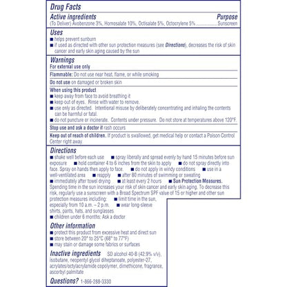 Coppertone Sport Sunscreen Spray SPF 50, Sweat, Heat and Water Resistant Sunblock, Lightweight, Oxybenzone Free, Spray Sunscreen Bulk Pack, 5.5 Oz Bottle, Pack of 3 (Packaging May Vary)