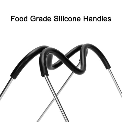 Egg Steamer Rack Trivet with Heat Resistant Handles for Instant Pot Accessories 5,6,8 Quart & Pressure Cooker, Stainless Steel