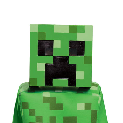 Creeper Deluxe Minecraft Costume, Green, Small (4-6)