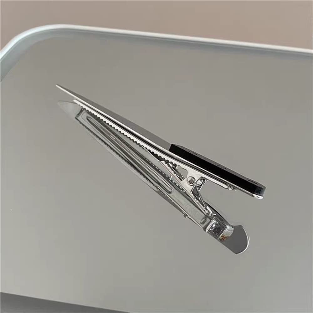 2 PACK Mini Knife Hair Clip Women's Fashion Punk Creative Hip Hop Tableware Acrylic Cosplay Halloween Party Hair Accessoriesfor Women Girls