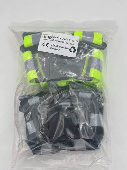 2 Pcs Reflective Vest Adjustable Reflective Running Gear Safety Vest Waist Belt Stripes Jacket High Visibility for Outdoor Jogging, Cycling, Walking, Safety Work, Motorcycle Riding and Running