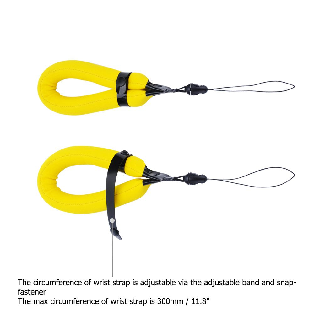 2 Pack Waterproof Camera Float Strap for Kodak PIXPRO WPZ2 Fuji Fujifilm XP140 XP130 XP120 XP90 XP80 GoPro Hero 13 12 11 10 9 8 Olympus TG-7 TG-6 TG-5 TG-4 TG-870 Nikon W300 W150 W100 AW120 & More