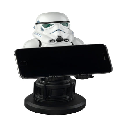 Exquisite Gaming: Star Wars: Stormtrooper - Original Mobile Phone & Gaming Controller Holder, Device Stand, Cable Guys, Collectable Licensed Figure