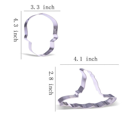 Large Halloween Cookie Cutter Set - 7 Piece - Stainless Steel
