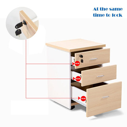 2 Piece Cabinet Plunger Lock Furniture Desk Drawer Plunger Lock Cupboard Cam Lock with Key for Filing Cabinets Wardrobe Display Cabinet Furniture