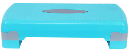 Fitvids Adjustable Workout Aerobic Stepper Step Platform Trainer, 27-Inch, Blue/Gray