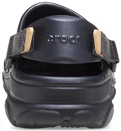 Crocs Unisex-Adult All Terrain Clogs with Adjustable Heel Strap, Black, 5 Men/7 Women