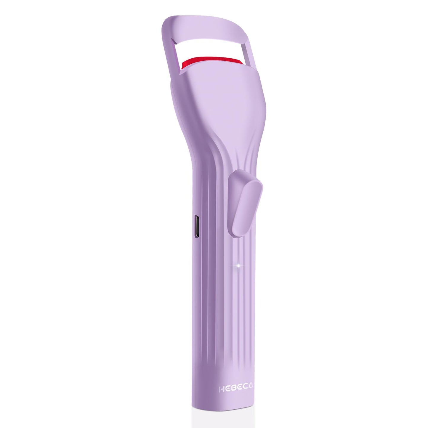 HEBECA Heated Eyelash Curlers, Electric Eye Lashes Curler with Innovative Heating Silicone Pad for Lifted Lashes 24 Hours, No Pinching, Quick Rechargeable 600mAh Battery Purple EC2001