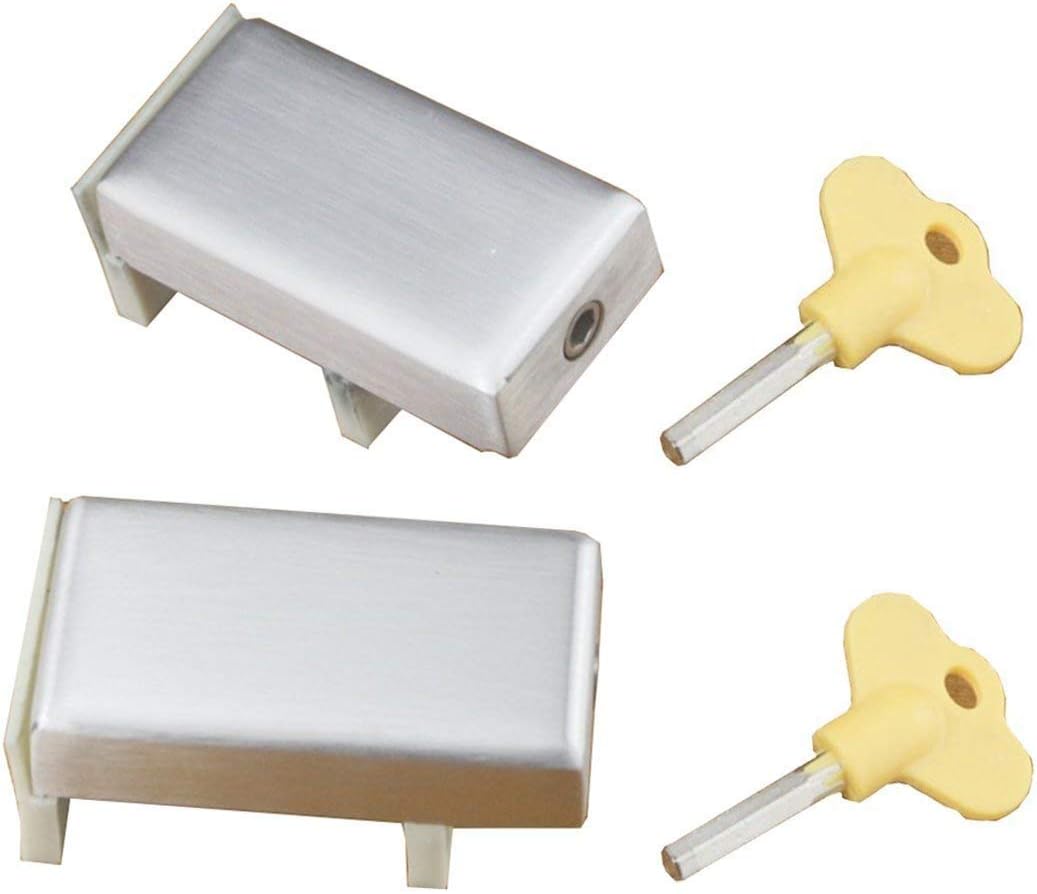 2 Pieces Sliding Door & Window Locks Aluminium Alloy Plastic Steel Window Border Door Lock Children Safety Protective Lock