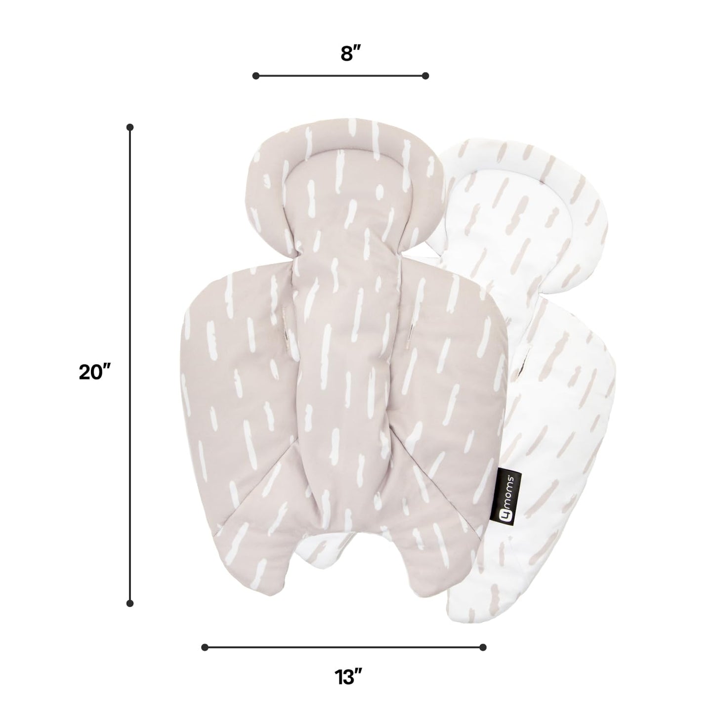 4moms RockaRoo and MamaRoo Infant Insert, Machine Washable, Soft, Plush Fabric, Reversible Design, Sand