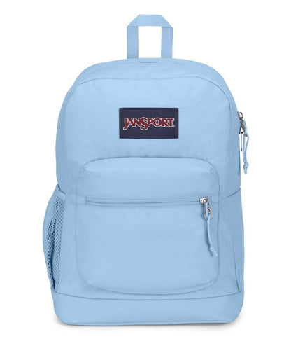 JanSport Cross Town Plus Backpack - Large Main Compartment, Side Water Bottle Pocket, 15-Inch Padded Laptop Sleeve - Blue Dusk