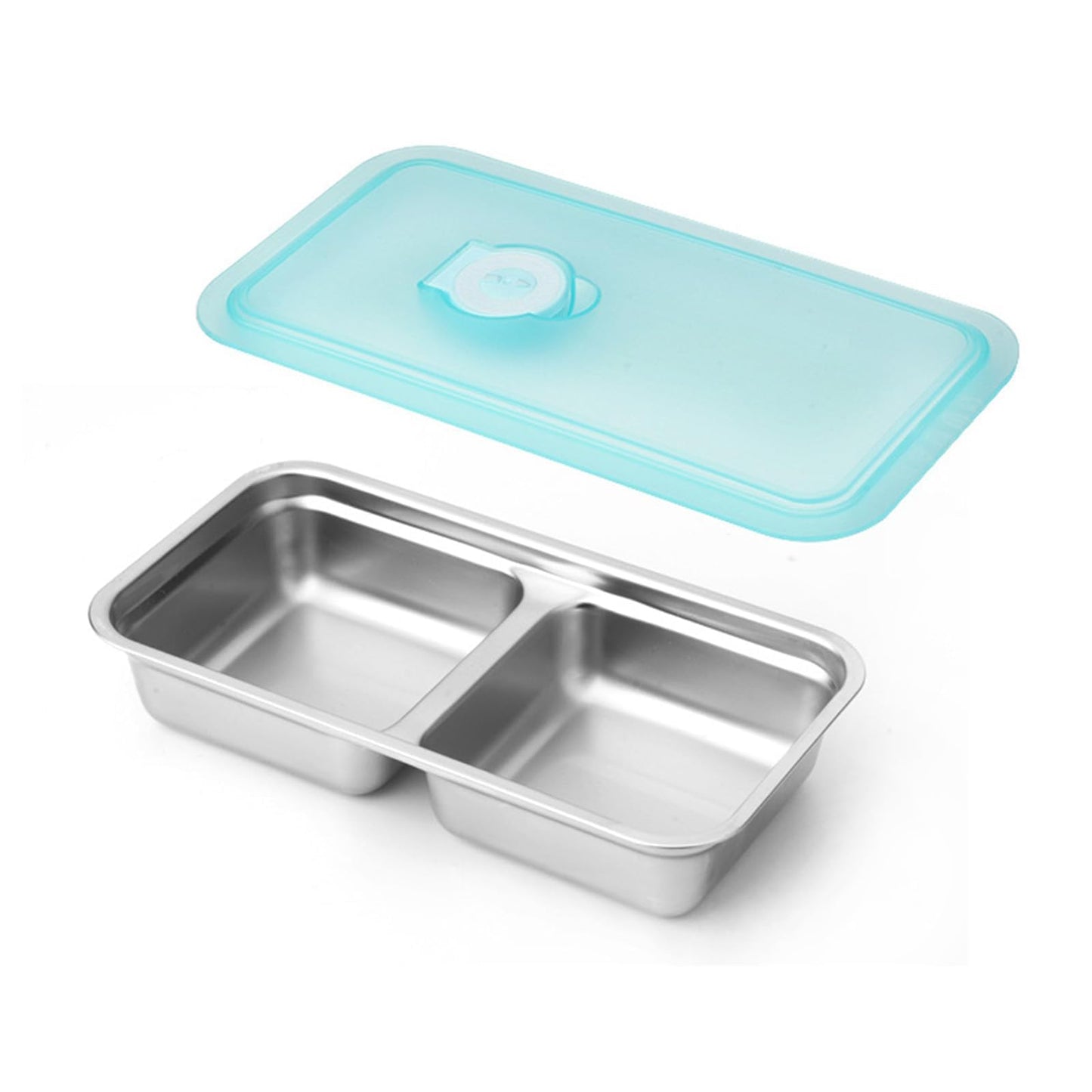 4PCS Reusable Snack Containers with Lids - Stainless Steel Bento Box - Stainless Steel Food Storage Containers - Dishwasher and Suitable for Kitchen Snacks Dips Take Out Travel and Outdoor Camping