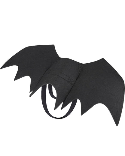 Dog Halloween Costumes for Large Dogs, Dog Bat Wings with Pumpkin Bell Pet Halloween Cosplay Party Dress Up (Large)