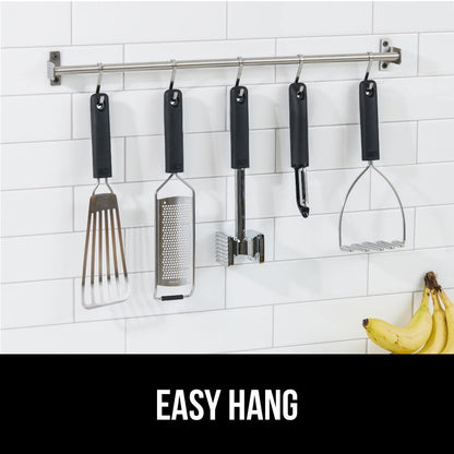 GORILLA GRIP Patented Dual-Sided Meat Tenderizer, Heavy Duty Kitchen Mallet with Soft Handle, Spiked Side Tenderizes and Smooth Flattens, Maximize Food Flavor, Commercial Grade Chicken Pounder, Black