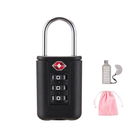 EASTDEER TSA Approved Luggage Locks - Combo Locks with Code (Black)