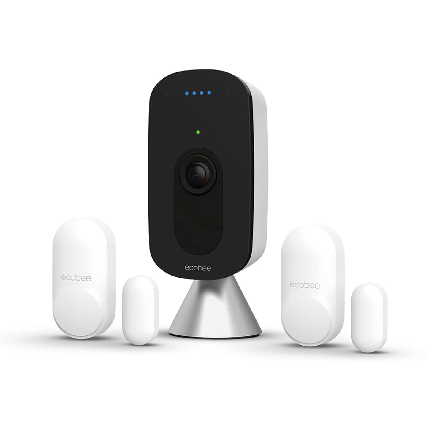 ecobee SmartCamera Smart Security Bundle with ecobee Smart Camera Indoor WiFi Security Camera and 2 Pack SmartSensor for Doors & Windows - Wifi Contact Sensor for Home Security, Energy Savings - Compatible with Smart Thermostats