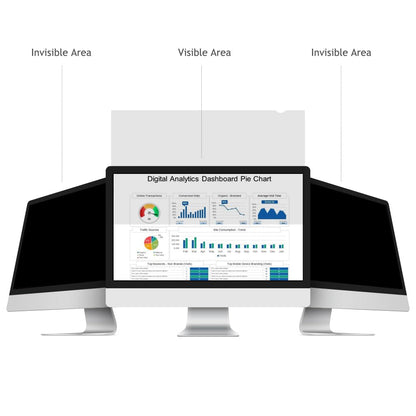 24 Inch - 16:9 Aspect Ratio - Computer Privacy Screen Filter for Widescreen Monitor - Anti-Glare - Protects Eyes from Harmful Glare and Blue Light [WELINC™ Light]