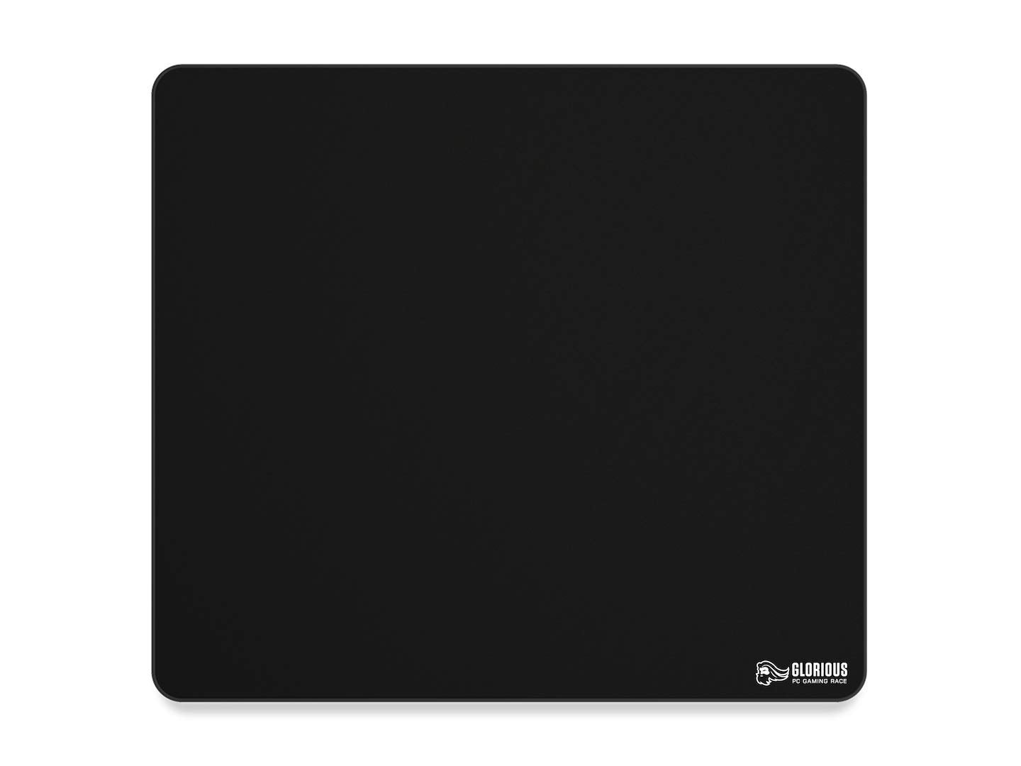 Glorious XL Gaming Mouse Mat - Large Black Cloth Mousepad, Stitched Edges | 16x18