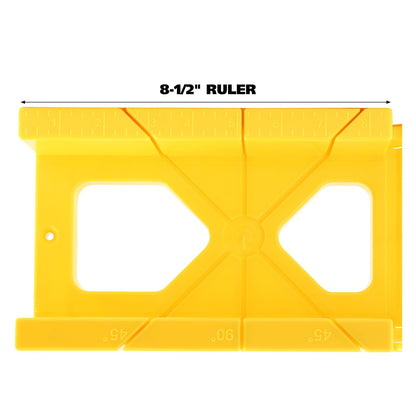 GreatNeck BSB14 Mitre Box and Saw Set, 12 Inch Mitre Box with 14 Inch Back Saw, Precision Cuts for Trim and Molding, Woodworking and Beveled Corner Cuts