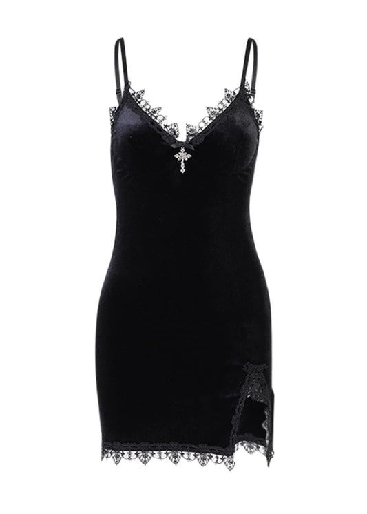 Gothic Plus Size Dress - Y2K Style, Lolita Inspired, Black Fairy Design, Punk & Gothic Dresses for Women